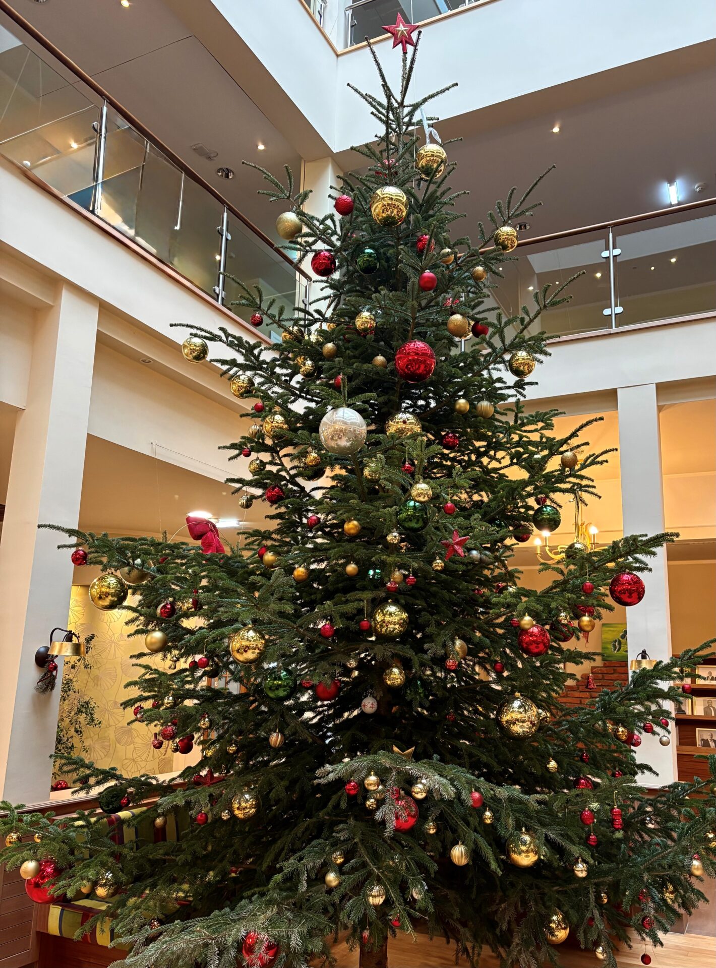 Prächtiger Christbaum bei OptimaMed in Bad St. Leonhard