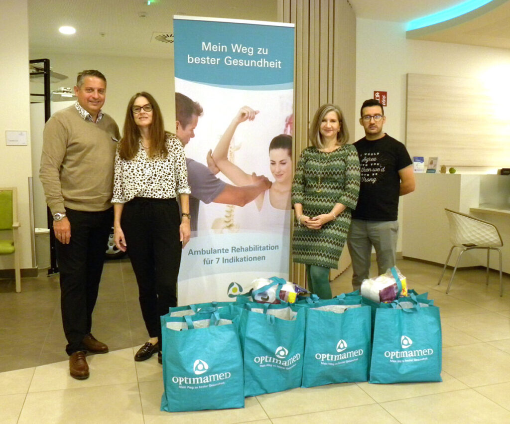 OptimaMed spendet für den Sozialmarkt in Wiener Neustadt